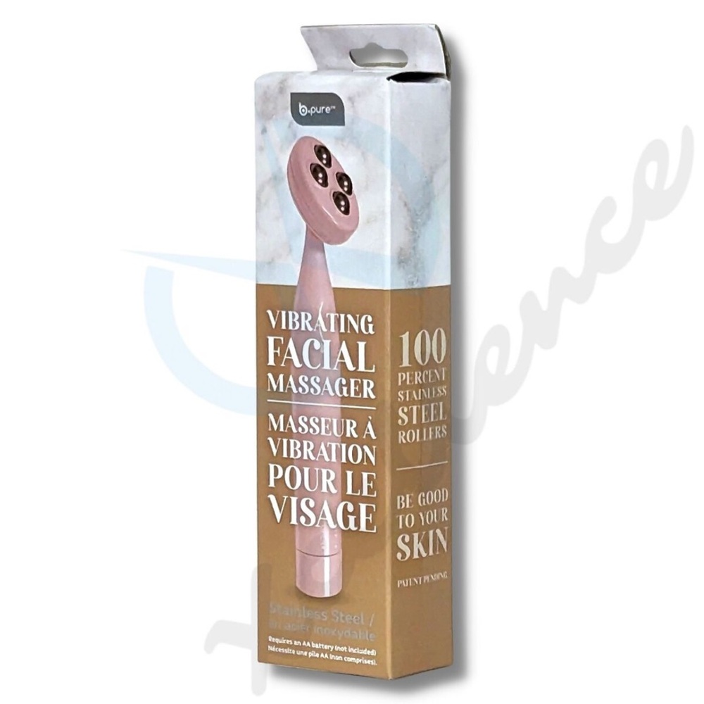 b.pure Pink Vibrating Facial Massager